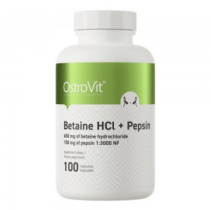 OstroVit BETAINE HCL + PEPSIN 100 caps