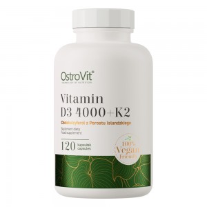 OstroVit VITAMIN D3 4000 + K2 VEGE 120 caps