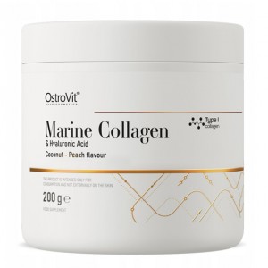 OstroVit COLLAGEN MARINE + HYALURONIC ACID 200g кокос-персик